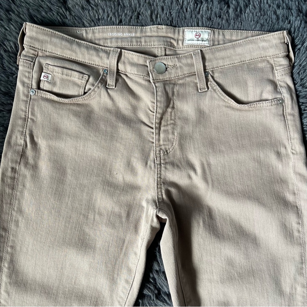 AG Adriano Goldschmied Legging Ankle Beige Jeans Women’s 29x26 - Picture 6 of 13